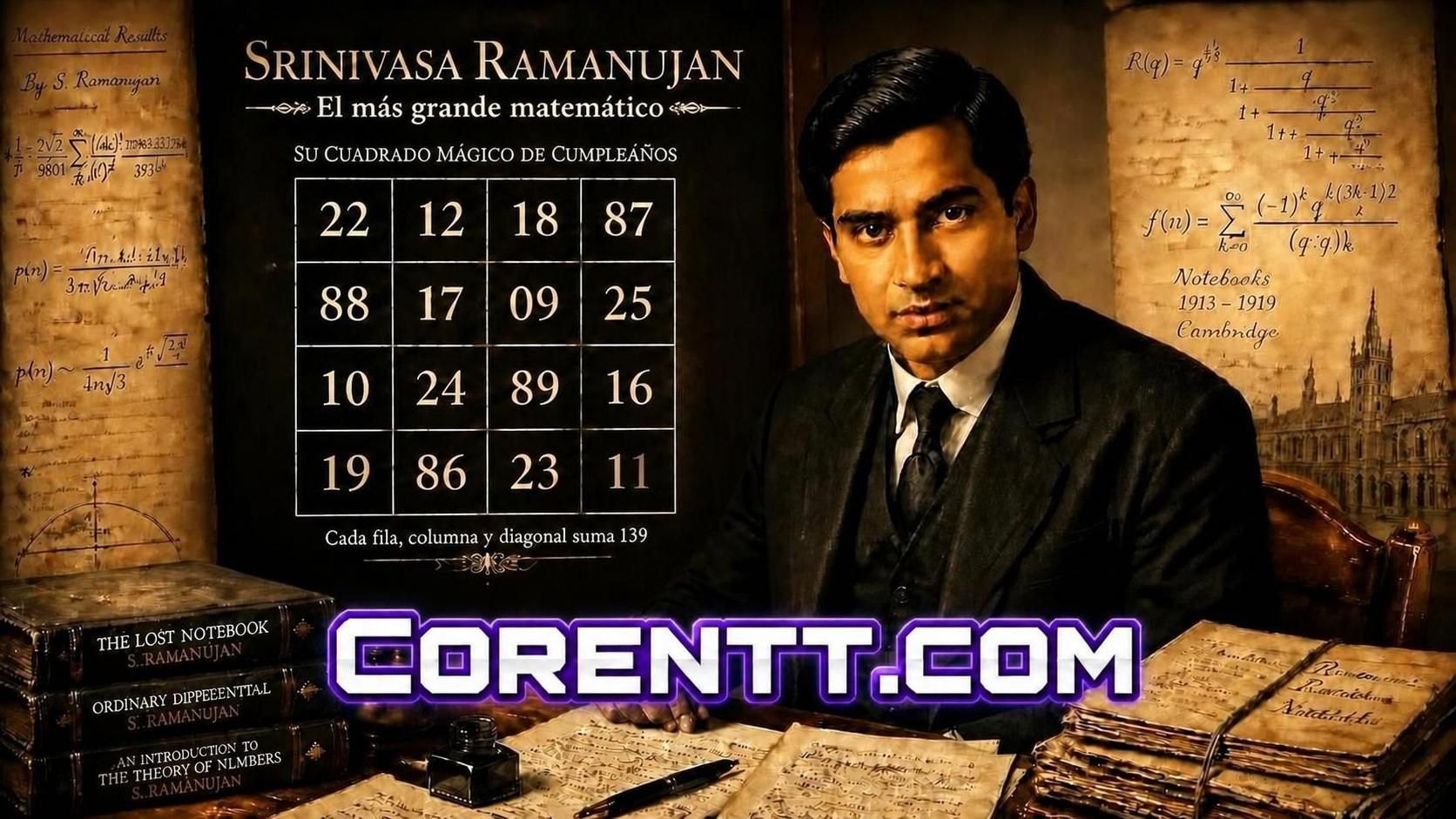 Cuadrados Mágicos y la búsqueda de la buena suerte: el legado esotérico de Srinivasa Ramanujan